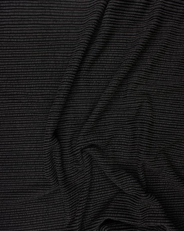 Structured Viscose Black - Tissushop